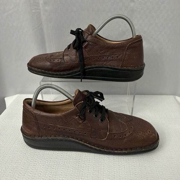 Finn Comfort Shoes Mens Size 8 US York Brown Leather Brogue Wingtip Comfort 41 main image 7